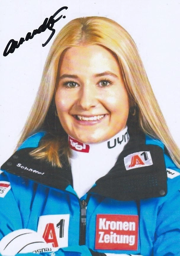 Amanda SALZGEBER - Österreich, Ski alpin, Original-Autogramm! - Bild 1 von 1