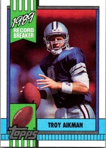 1990 Topps #3 Troy Aikman - Imagen 1 de 2