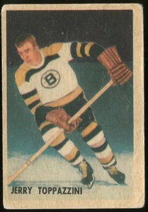 Jerry Toppazzini Boston Bruins 1953-54 Parkhurst #98 - Imagen 1 de 2