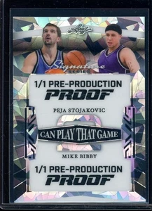 2025 Leaf Pre Production Proof (1/1) Peja Stojakovic Mike Bibby - Picture 1 of 2