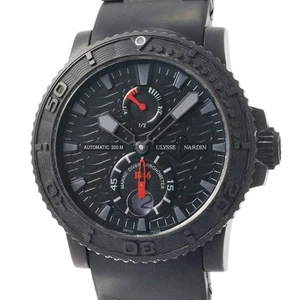 ULYSSE NARDIN MAXI MARINE DIVER BLACK OCEAN 43MM BLACK DIAL SS BLACK PVD WATCH - Picture 1 of 6