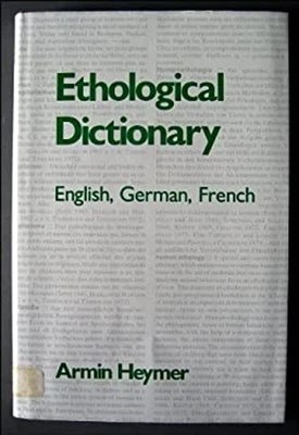 The Ethological Dictionary Library Binding Armin Heymer - Image 1 of 2