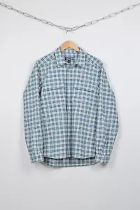 Patagonia Men’s Long Sleeve Check Travel Hiking Nylon Shirt Size M - Picture 1 of 8