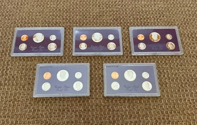 1986 U.S. Mint Proof Set, Five Sets, 25 Coins, S-Mint - Image 1 of 4