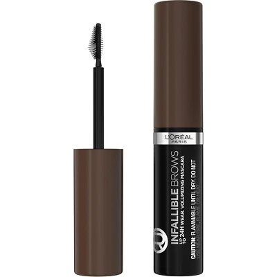 LOREAL Infallible Brows Volumizing Brow Mascara DARK BRUNETTE 4.0 eye 24Hr gel - Image 1 of 4