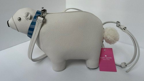 Kate Spade Arctic Friends orso polare tracolla borsa (K4744) *Nuova con etichette*