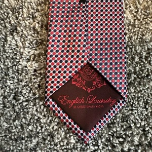 ENGLISH WASH von Christopher Wicks - Luxus-Designerkrawatte 100 % Seide besondere Krawatte 3 Zoll - Bild 1 von 7