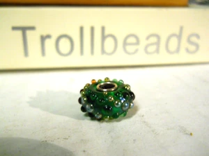 Elfenbeads 925 Sterling Silber Kern SECRET ELFMAS GREEN BEAD Trollbeads - Bild 1 von 5
