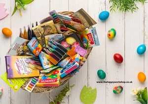 EASTER EGG DECORATING COLOUR GELATIN DYE PAINT PEEL OFF STICKER WRAP SLEEVE KIT - Picture 1 of 19