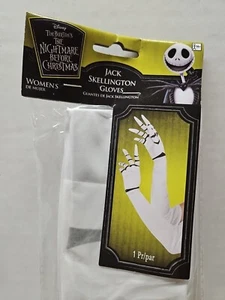 Nightmare Before Christmas Jack Skellington Gloves Long COSTUME Accessory NEW!  - Picture 1 of 4