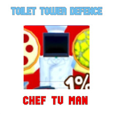 Chef TV Man + 500 GEMS 💎- Toilet Tower Defense - TTD - Fast Delivery