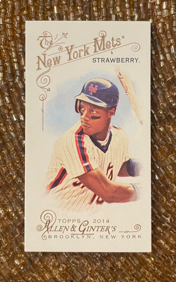 2014 Topps Allen and Ginter Mini A&G Back #325 Darryl Strawberry  - Image 1 of 2