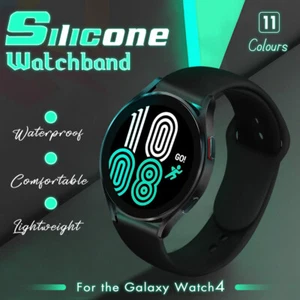 For Samsung Galaxy Watch 4 3 Active 2 Silicone Band Wristband Straps 40mm 41mm - Picture 1 of 19