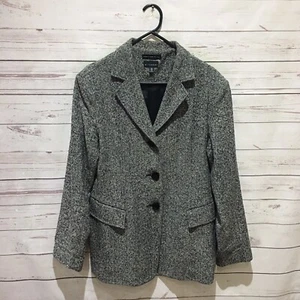 WITCHERY Jacket Blazer Longline Wool Silk Blend Size 12 - Picture 1 of 7