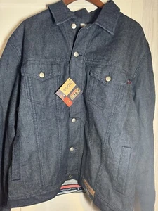 New With Tags Coogi Australia Down Under Blue Denim Jean Jacket Size XL Vintage - Picture 1 of 4