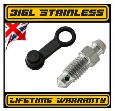 Stainless Steel Bleed Nipple fits 1983 Suzuki GS 550 M Katana M7x1mm — 第 1/3 张图片