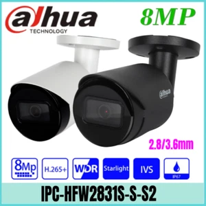 Original Dahua IPC-HFW2831S-S-S2 8MP Lite IR Fixed-focal Bullet IP PoE Camera UK - Picture 1 of 20
