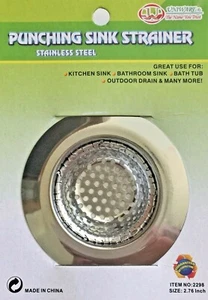 Stainless Steel Perforate Wide Rim Sink Drain Strainers 2.75" Dia USA Seller - Picture 1 of 2