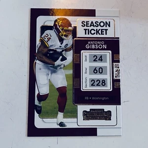 2021 Panini Contenders - Antonio Gibson #99 - Football Tranding Card - Picture 1 of 2