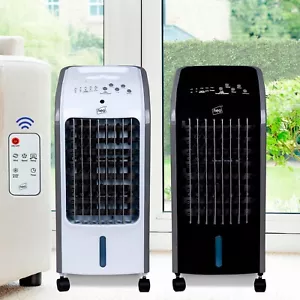 Neo 4 Litre 80W Oscillating Portable Air Cool Evaporative Cooler Fan Remote - Picture 1 of 22