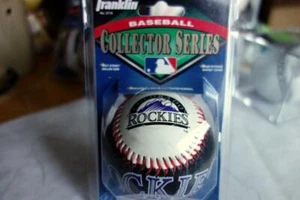 Franklin baseball Colorado ROCKIES serie da collezione con custodia NUOVO - Foto 1 di 6