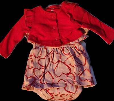 JUST ONE YOU Carter's 2-pc Short Sleeve Jumpsuit/Cardigan Set Newborn Size - Image 1 of 4