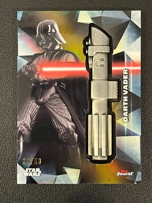 Darth Vadar 2018 Topps Finest Star Wars Rogue One Lighsaber HILT Meadllion /50 - Image 1 of 2