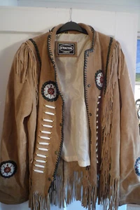 ATTRACTION LONDON Hippy Seude Western Fringe Jacket XXL - Picture 1 of 15