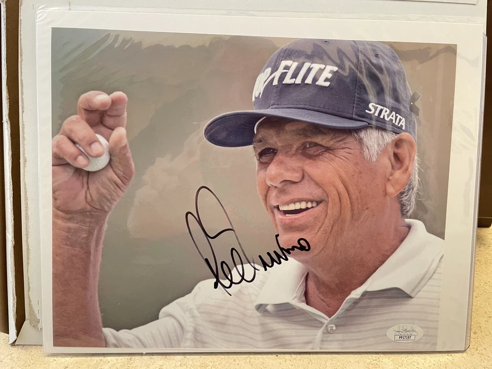 Foto firmada autografiada por Lee Trevino de 8x10 Golf PGA CERTIFICADO DE AUTENTICIDAD JSA Foto 1 de 4