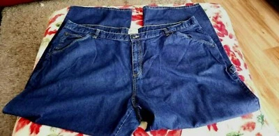 Pantalones de mezclilla Mainstreet Blues estilo carpintero para mujer talla grande 32T azul  Foto 1 de 4