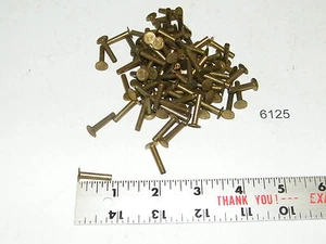 5-12 Vintage Tubular Brass Brake Clutch Rivets Qty 116 Raybestos Brand - Picture 1 of 2
