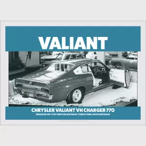 Chrysler Australia Valiant Retro Art Print - VH Charger 770 Car - 4 sizes poster - Picture 1 of 5