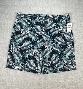 Club Room Shorts Erwachsene 33 blau tropisch Strand klassisch modern Logo Taschen Herren - Bild 1 von 12