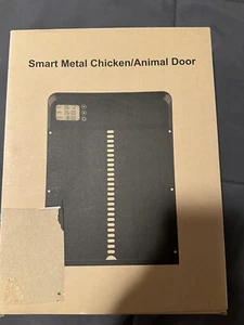 Smart Metall Huhn/Tier Tür für Hühnercoupé oder Haustier Tür - Neu offene Box - Bild 1 von 7