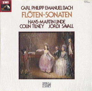 BACH CPE 5 Flute Sonatas HANS-MARTIN LINDE, TILNEY, SAVALL Viola EMI 66945 LP NM - Picture 1 of 3