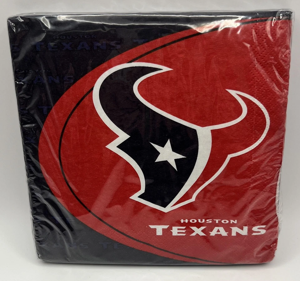 Бумажные салфетки для обеда и банкета Houston Texans NFL Pro Football Sports - Изображение 1 из 1