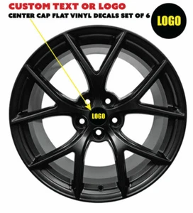 YOUR DESIGN! Center Cap Many Sizes Overlay Decals Choose your Colors 6 per SET - Bild 1 von 1