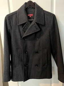 CHAQUETA MERONA HOMBRE LANA MEZCLA POLI CHAQUETÓN DOBLE BOTONADURA GRIS BOTÓN MEDIANO MD - Imagen 1 de 3