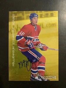 99-00 BAP Millennium Gold Signature Autógrafo Automático #131 Matt Higgins Canadiens - Imagen 1 de 1