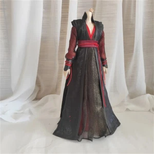 1/6 Männerkostüm alt rot schwarz schmale Kleidung Gewand Anzug Kleid für 12" Figur - Bild 1 von 12