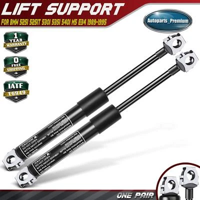 2x Front Hood Lift Supports Shocks Struts for BMW E34 525i 525iT 530i 535i 540i - Image 1 of 4
