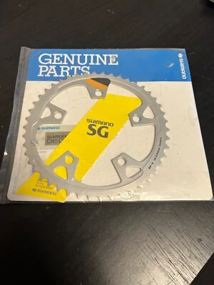 NEW Shimano Deore Biopace 46T/104BCD Silver Chainring NOS - Image 1 of 3