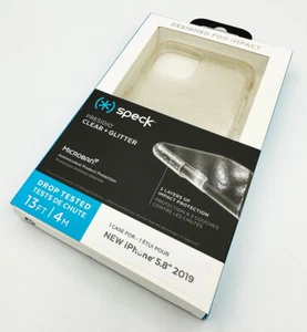 Speck Presidio Clear Gold Glitter Anti Scratch Case Cover for iPhone 11 Pro - Picture 1 of 3