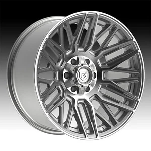 4/Gear Off Road 770BS Edge Brushed Silver Milled 22x12 6x135 / 6x5.5 -44mm - Picture 1 of 2