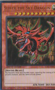 TARJETA YUGIOH HOLO SLIFER THE SKY DRAGON LC01-EN002 1A EDICIÓN, 25 ANIVERSARIO - Imagen 1 de 1