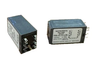 Matsushita PDX Timer AD6124 PDX-2C-3S-AC120V Relay SET OF 2 PCS Pre-Owned - Picture 1 of 2