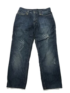 Dolce & Gabbana D&G Blue Jeans Mens 34 x 29 Button Fly Distressed Denim Italy - Picture 1 of 15