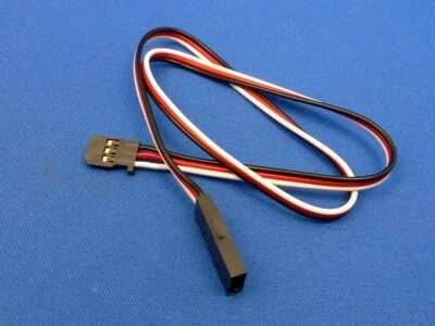 100% Genuine (Futaba 9M06A13903) Heavy Duty Aileron Servo Extension Cord 400mm - Image 1 of 2