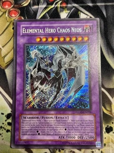 Yugioh Elemental Hero Chaos Neos 2007 Secret Rare GLAS EN036 VLP-NM Unlimited - Picture 1 of 2