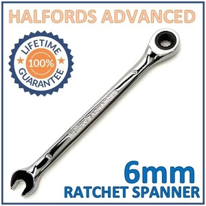 Halfords Advanced 6mm 72-Tooth Surface Drive Plus Ratchet Spanner *New* FreeP&P - Picture 1 of 5